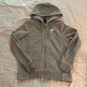 Nike Gray Zip-Up Hoodie